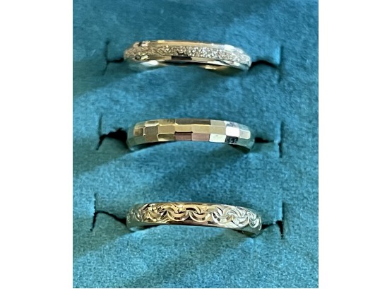 (3) 14k Gold AK Turkey Ring Bands Size 5 - 2.3 Grams Total