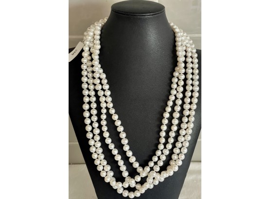 96' VAR China Stand Of Pearls New With Tag