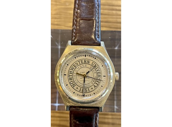 Bulova 10k RGP Northwestern University Men's Watch