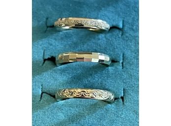 (3) 14k Gold AK Turkey Ring Bands Size 5 - 2.3 Grams Total