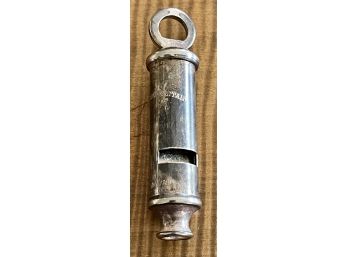 The Metropolitan Made In England Vintage Silver Plate Whistle