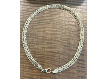 14k Gold Chain Link Milor Italy 9' Bracelet/ Ankle Bracelet In Original Box - 3.4 Grams Total
