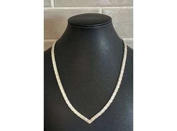 925 Italy Sterling Silver Woven 18' Necklace - 27.8 Grams Total