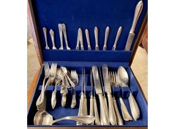 Collection Of Assorted Pattern Silver Plate Silverware - Community, Stratford, Tudor, W. M. Rogers, And More