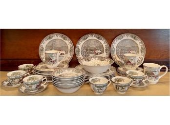 Johnson Bros. Made In England Autumn Mist The Friendly Village Dishes - Plates Cups, Saucers, Mugs, And More