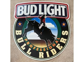 30 X 32 Inch Bud Light Professional Bull Riders Metal Sign