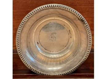 Vintage Sterling Silver Bowl With Initial S On The Inside - Weighs 114 Grams Total