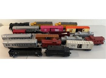 Large Lot Of Assorted Plastic And Die-cast Model Trains - Primarily Lionel, Union Pacific, And More