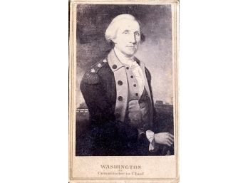 Victorian E & H. T.  Anthony Manufacturers Photographic Albums Advertising Card George Washington