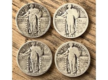 1927, (2) 1928, And 1930 Liberty Standing Quarters