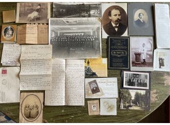 Collection Of Antique Photographs And Letters 1897 And Up