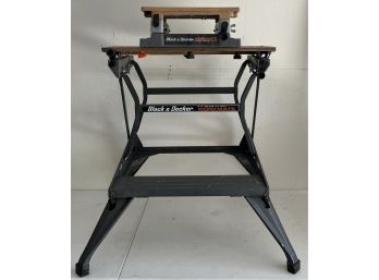 (2) Black & Decker Workmates - Deluxe Dual Height And Tilt Top 16' Model Work Center And Vise