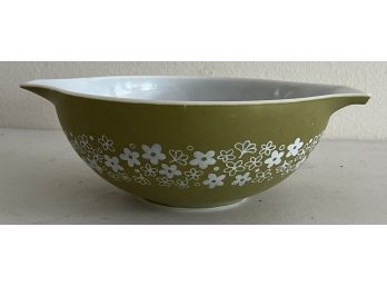 Vintage Pyrex Spring Blossom Green 8-quart Mixing Bowl (as Is)