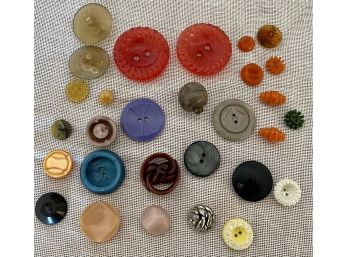 Vintage Bakelite, Extruded Celluloid, Plastic Buttons, And More