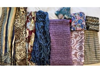 Collection Of Scarves Hand Knot - Ana - Acrylic - Satin Amd More