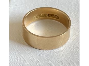 Vintage 14K Gold Signed Peacock Gold Band Size 8 & Weighs 3.8 Grams