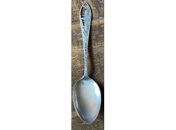 Antique 1900's Sterling Silver Souvenir Spoon Cutout New Orleans With Hallmark Weighs 16.6 Grams