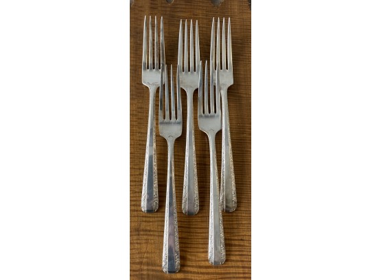 (5) Sterling Silver Towle Candlelight Dinner Forks