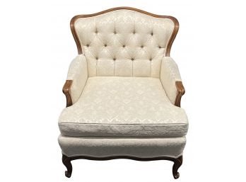 Vintage Julius Lansburgh Upholstered Wooden Arm Chair