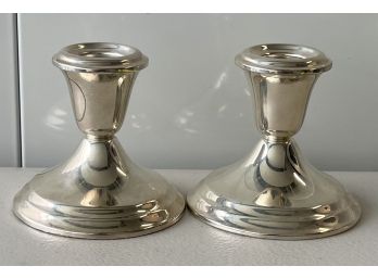 Gorham Sterling Silver Weighted Candle Holders Total Weight