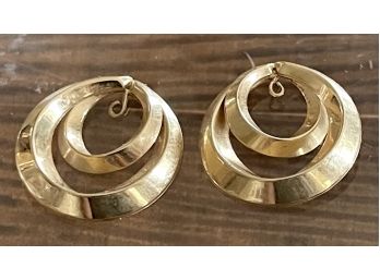 14K Gold Earring Covers Total Weight 2.6 Grams