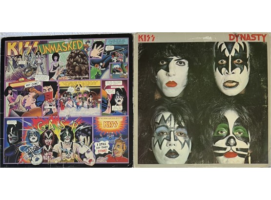 Kiss Dynasty And Unmasked Vinyl Albums