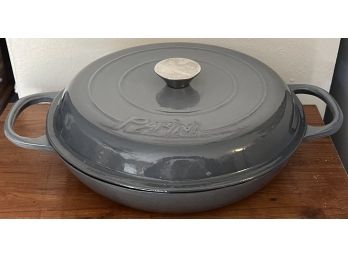 Parini  12 Inch Grey Enamel Ware Cast Iron Dutch Oven