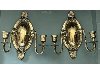 Air Of Vintage Solid Brass Candle Wall Sconces