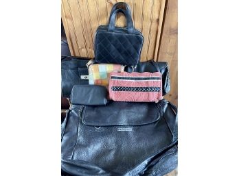Purse & Wallet Lot - Fossil, Relic, Rugby Na Leather Messenger Bag, Merona, & More
