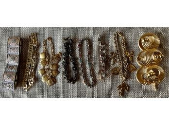 Lot Of Costume Bracelets - 10 Commandments, Rhinestone, LE Paris, And More