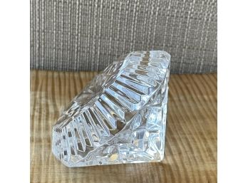 Waterford Large Crystal Diamond Paperweight