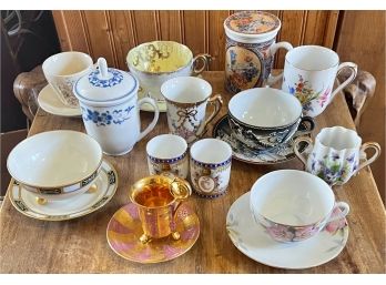 Vintage And Antique Teacup And Saucer Lot - Noratake, Occupied Japan, Royal Crown, D&C, Bavaria, And More
