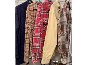 Ladies L-XL Cabela's, Moose Creek, Haband, Flannel Shirts And Sweater And Columbian Sweater