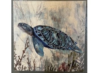18 X 18 Inch Sea Turtle Canvas Print