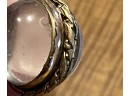 Antique Pool Of Glass Bubble Glass Locket With 12K Gold Filled Pin
