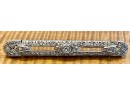 Antique Art Deco 800 Platinum & Diamond Bar Pin Total Weight 7.6 Grams