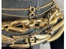 Vintage Gold & Silver Tone Necklace Lot - Kokopelli - Rhinestones - Chokers - Bead - Enamel & More