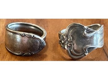 Sterling Silver Paye & Baker Hand Made Spoon Ring - (1) BMF 90 Silver Plate Spoon Ring