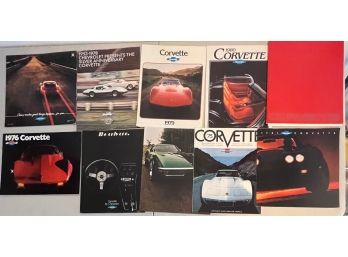 Vintage 1970s/80s Corvette Catalogs And Posters