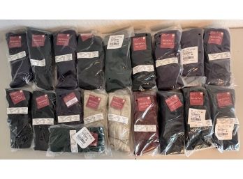 (19) Pairs Of Assort Color Women's Merona Boot Socks Size 4-10 New In Packaging