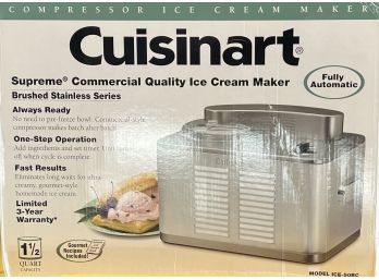 Cuisinart Ice-50bc Supreme Commercial Quality Ice Maker In Original Box