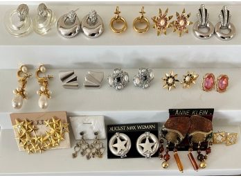 Statement Costume Jewelry Earrings -Givenchy - Monet -Sarah Coventry - The Icing - Ann Klein & More