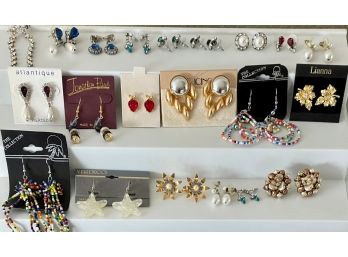 Collection Of Post And Clip Earrings - Verducci - Atlantique - Jonathan Paul - Lianna- The Icing And More