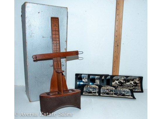 Vintage 'keystone Home Training Service' Stereoscope With Nine Views - Shipping Available