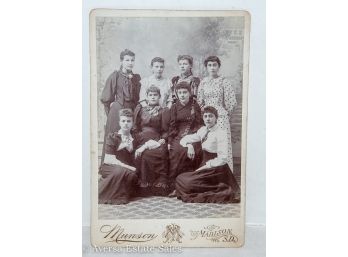 Cabinet Photo: Eight Beautiful Ladies... Spring 1893