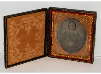 Cased Antique Photo:  Sixth Plate Ambrotype
