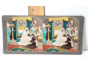Stereoview - Hand Colored - Outstanding Wedding Scene
