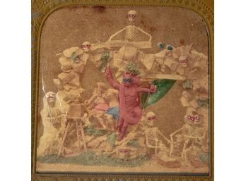 French Tissue Diableries Stereoview -  Satan
