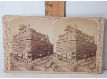 Oversize Stereoview - Powers Building, New York