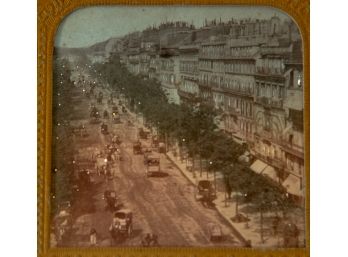 Stereoview French Tissue - Boulevard In Paris